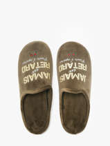 Pantoffels La maison de l'espadrille Groen men 8